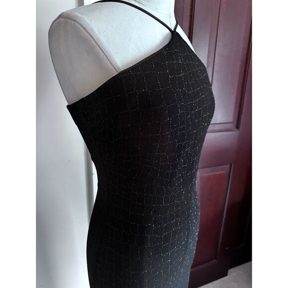 Cache stunning beaded little black dress sleeveless size 4 - Picture 7 of 7